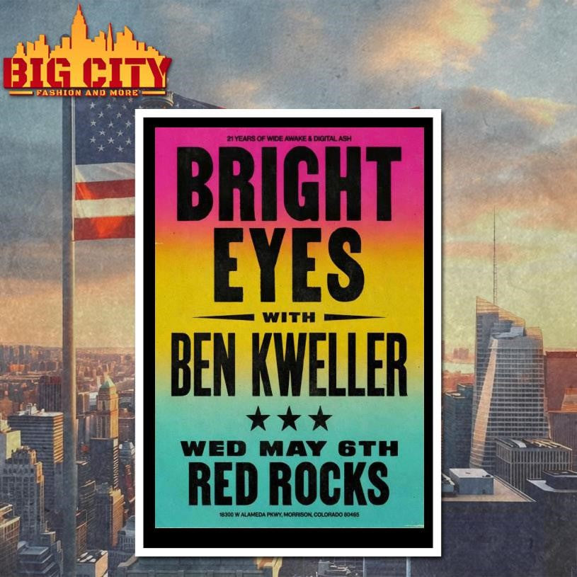 Bright Eyes 5-6-2026 Red Rocks in Morrison CO Poster Shirt