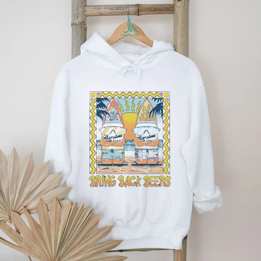 Bring Back Beers Surfing Gnomes Retro Summer Beach T Shirt