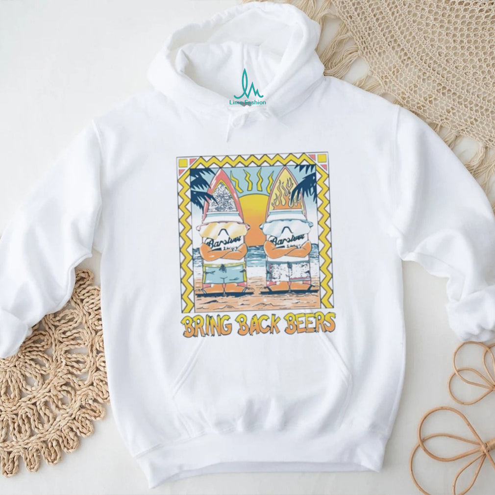 Bring Back Beers Surfing Gnomes Retro Summer Beach T Shirt