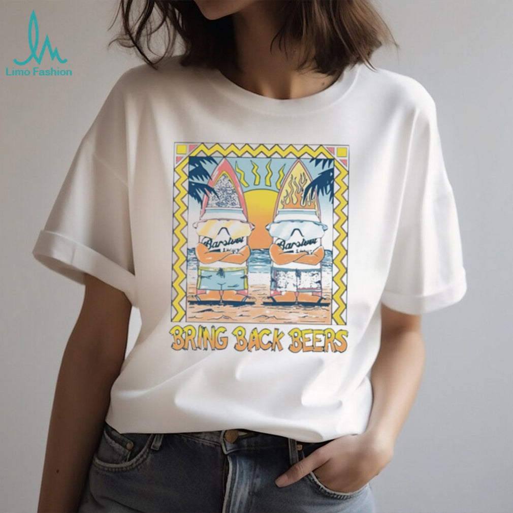 Bring Back Beers Surfing Gnomes Retro Summer Beach T Shirt