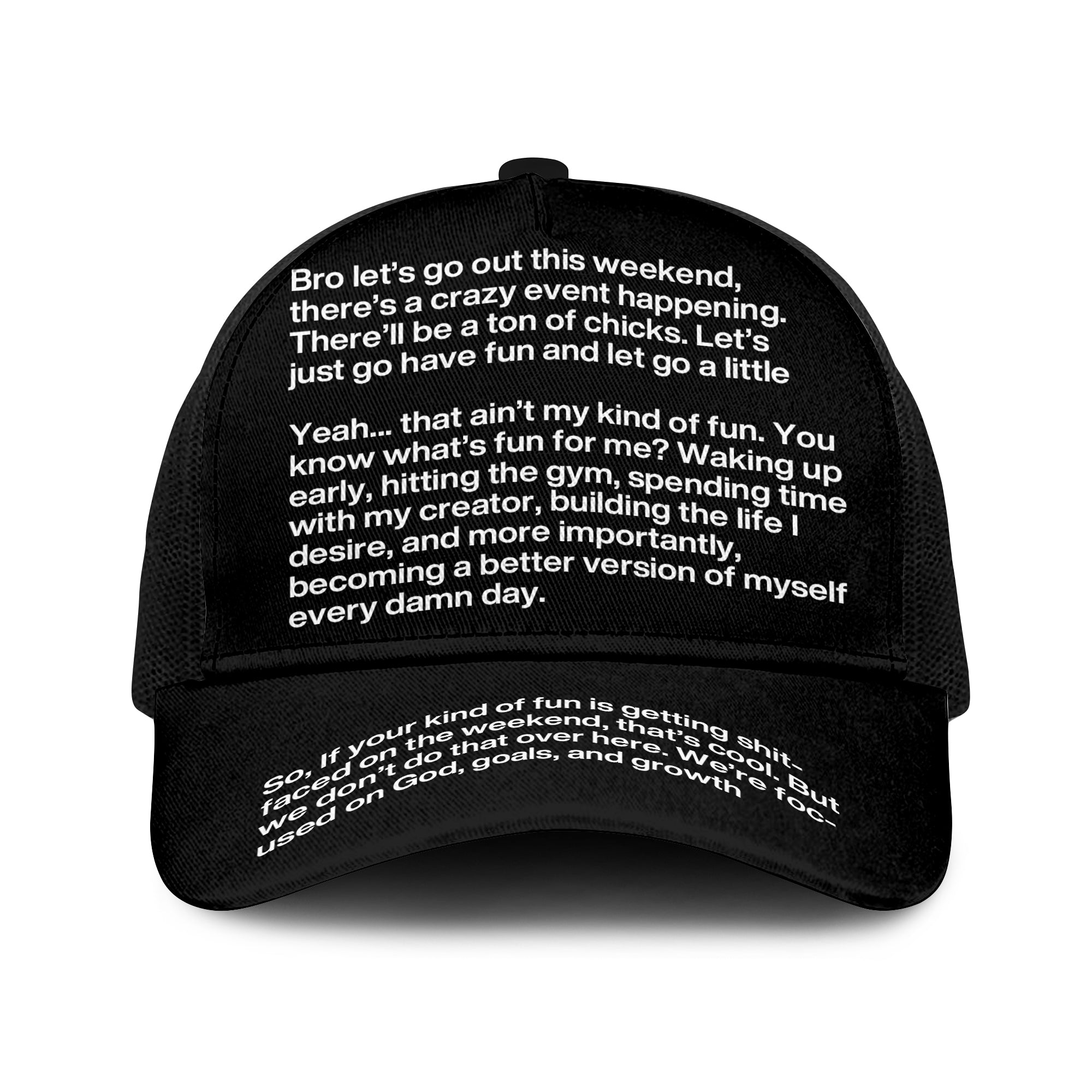 Bro Let’s Go Out This Weekend Trucker Cap