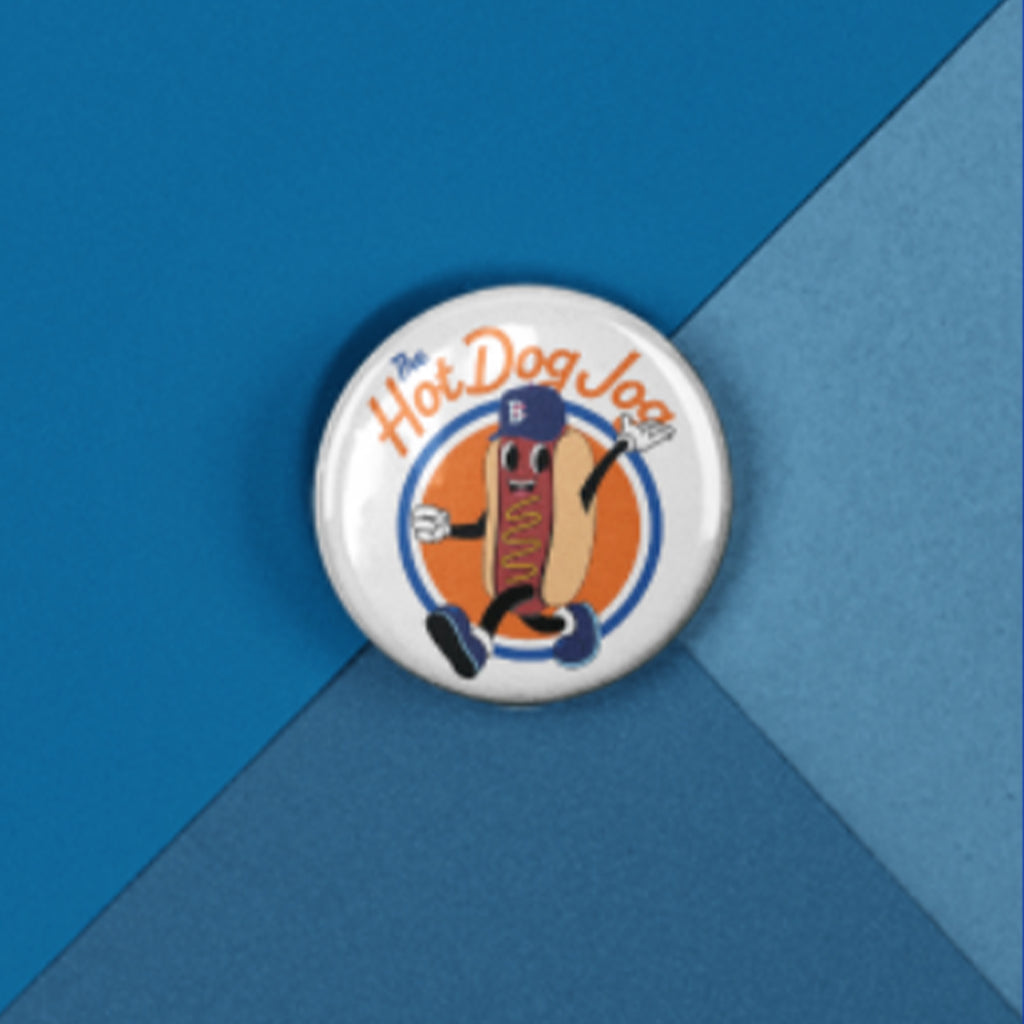 Brooklyn Cyclones The Hot Dog Jog Button