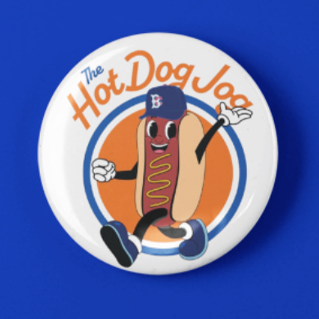 Brooklyn Cyclones The Hot Dog Jog Button