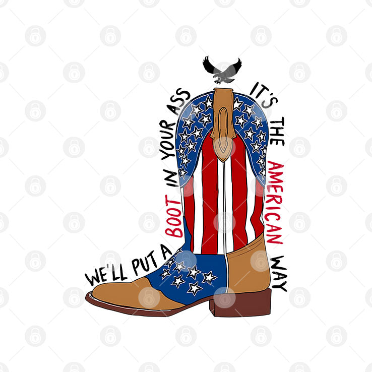 Brought To You Courtesy Of The Red White & Blue Shirt