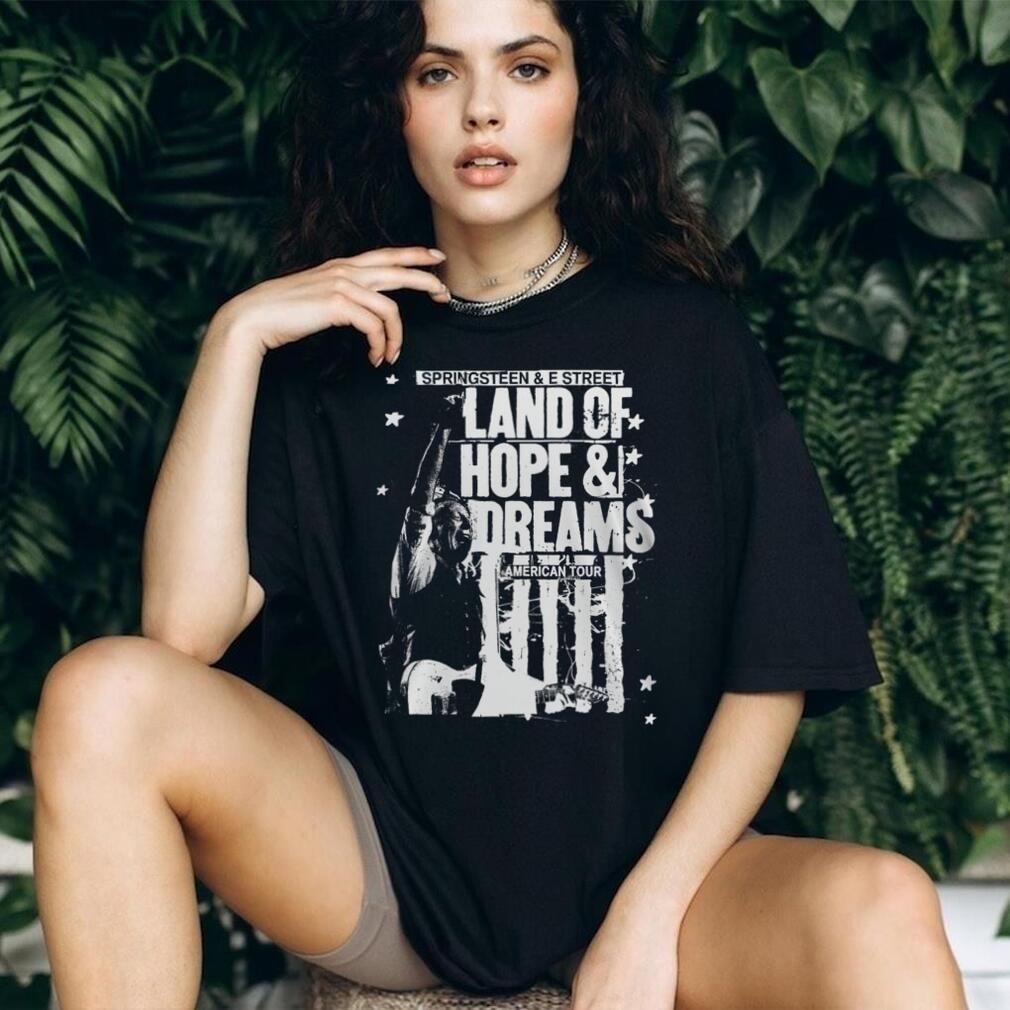 Bruce SpringsT Shirtn Land Of Hope & Dreams American Tour Concert T Shirt