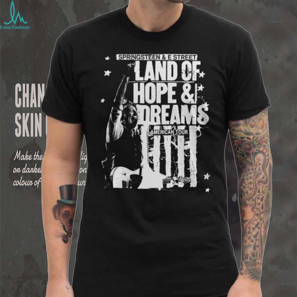 Bruce SpringsT Shirtn Land Of Hope & Dreams American Tour Concert T Shirt