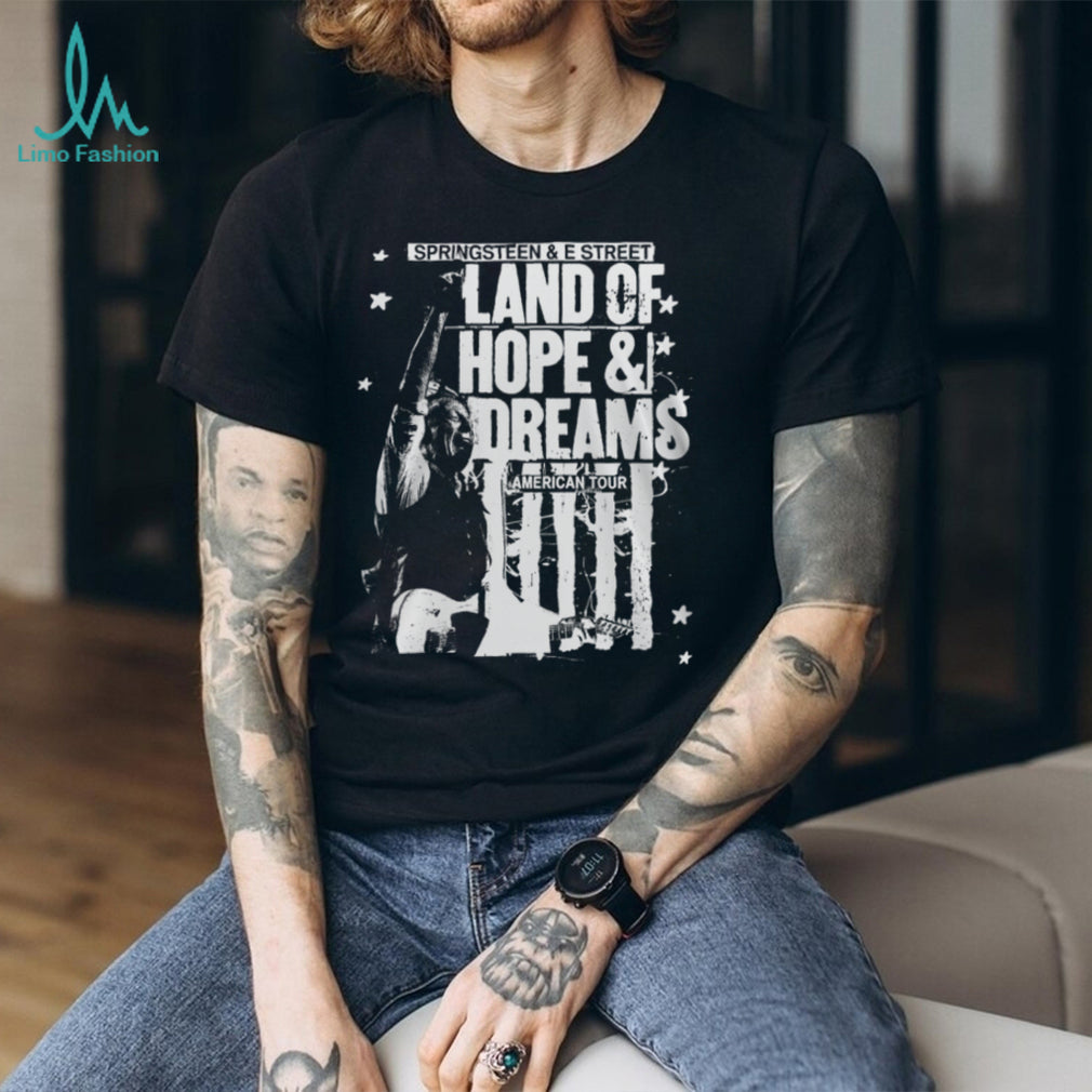 Bruce SpringsT Shirtn Land Of Hope & Dreams American Tour Concert T Shirt