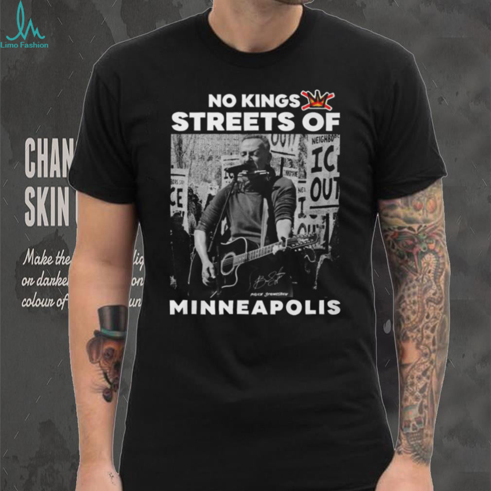 Bruce SpringsT Shirtn No Kings Streets of Minneapolis Graphic T Shirt