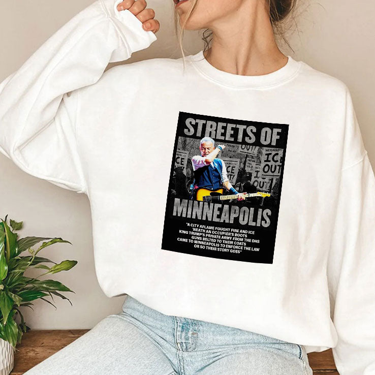 Bruce Springsteen Streets Of Minneapolis Anti ICE Shirt