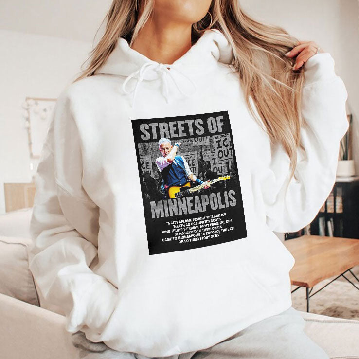 Bruce Springsteen Streets Of Minneapolis Anti ICE Shirt