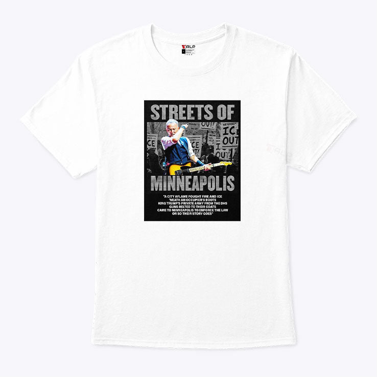 Bruce Springsteen Streets Of Minneapolis Anti ICE Shirt