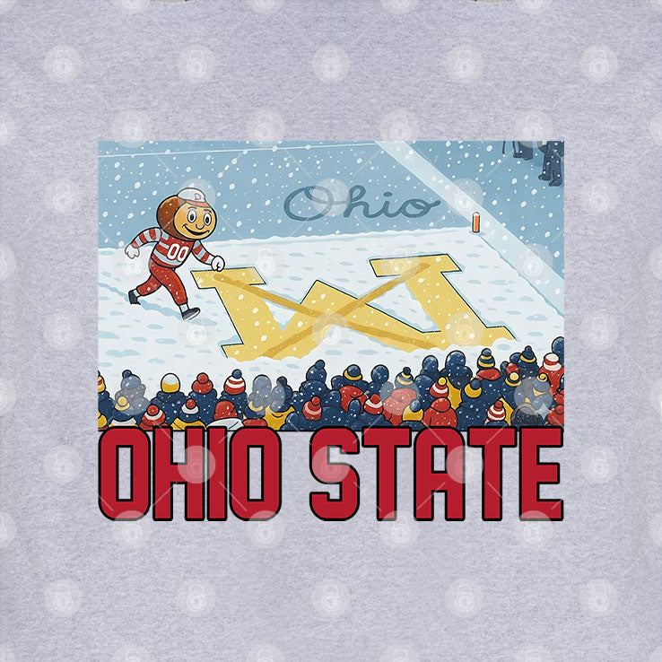 Brutus Ohio State Snow Fan Football T Shirt
