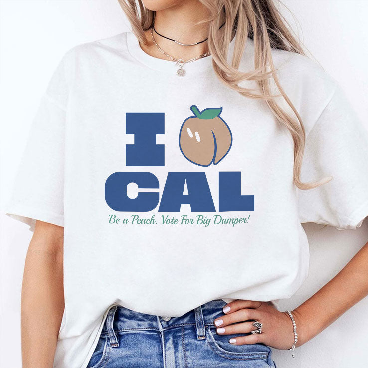 Bryan Woo I Peach Cal Be A Peach Vote For Big Dumper T Shirt