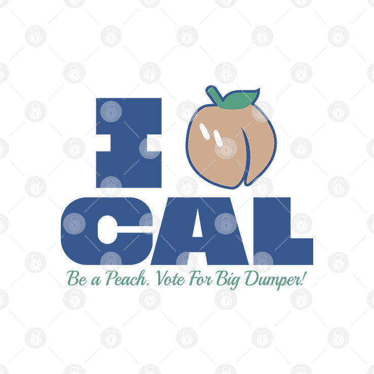 Bryan Woo I Peach Cal Be A Peach Vote For Big Dumper T Shirt