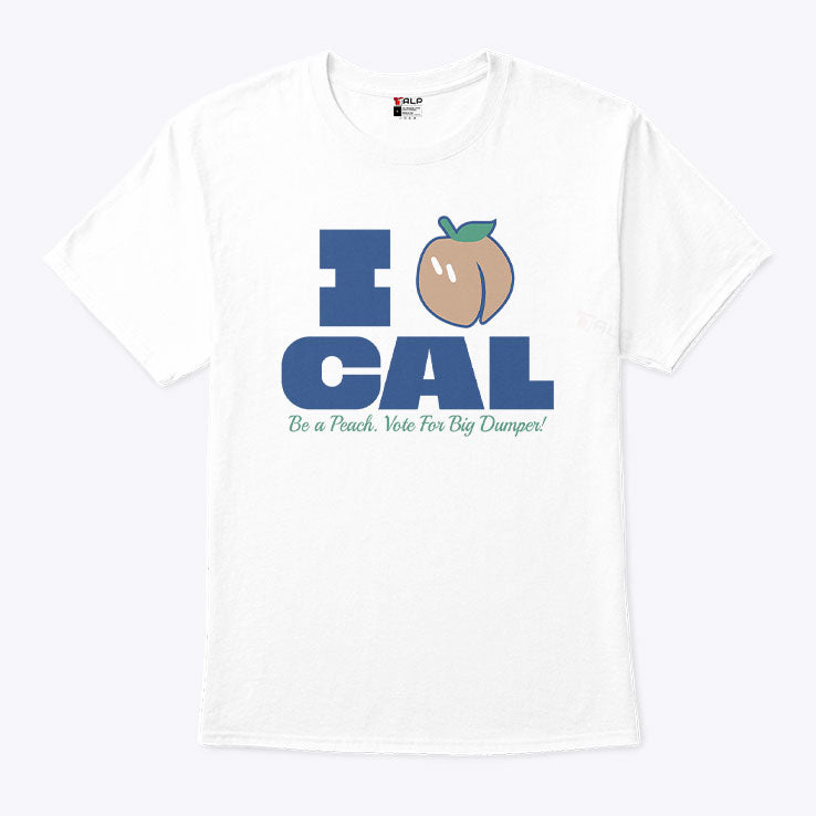 Bryan Woo I Peach Cal Be A Peach Vote For Big Dumper T Shirt