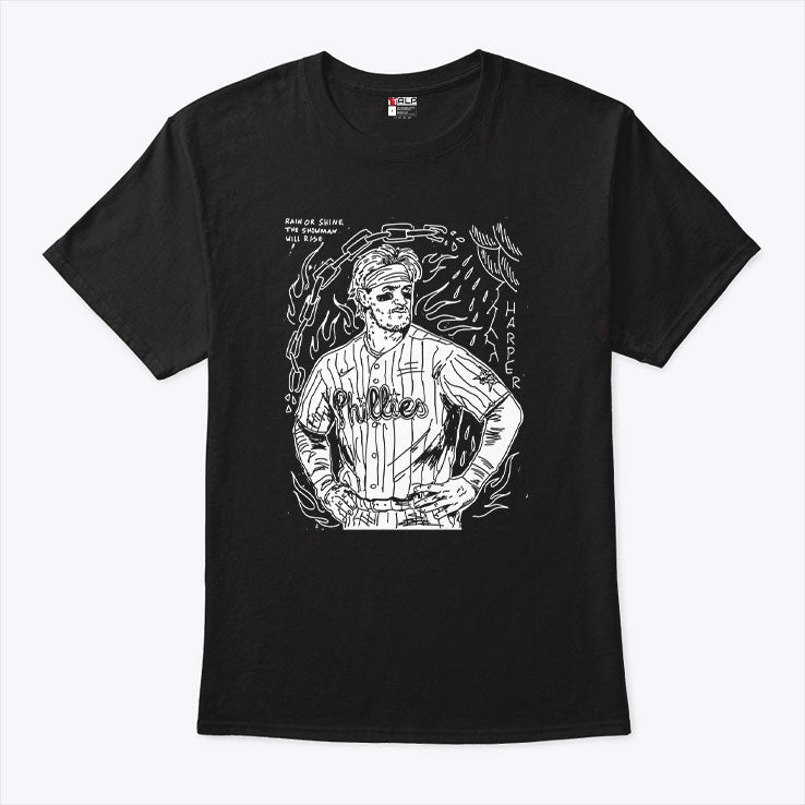 Bryce Harper Rain Or Shine The Showman Will Rise Shirt