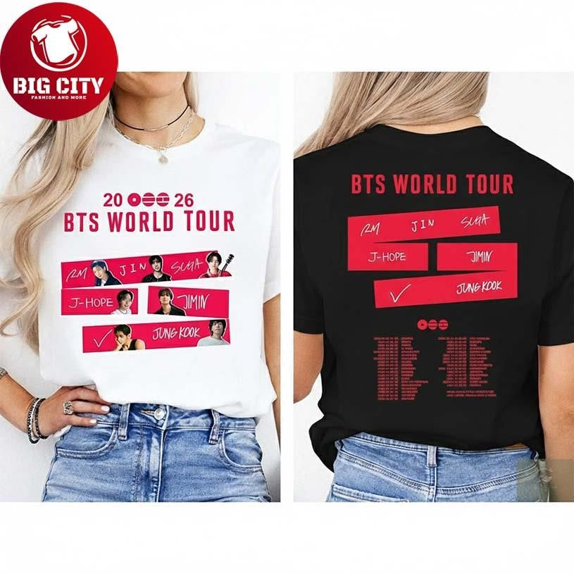 Bts World Tour Bts Concert 2026 Two Sided Shirt