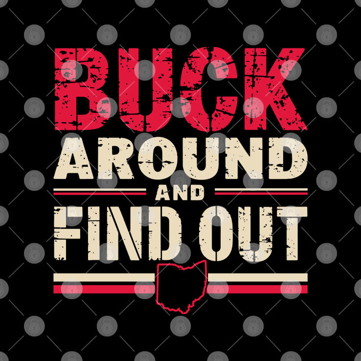 Buck Around And Find Out Ohio Map T Shirt
