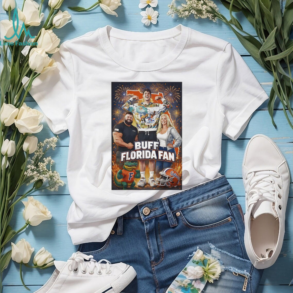 Buff Florida Fan Muscle Gators Strength Training Graphic T Shirt