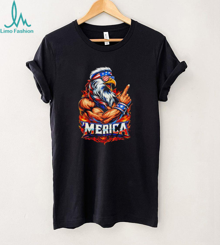 Buff Patriotic Eagle ‘Merica USA Muscles T Shirt