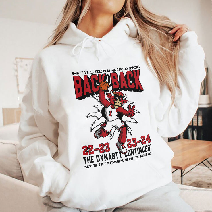 Bull 9 Seed Vs 10 Seed Play In Game Champions Back 2 Back 22-23 23-24 The Dynasty Continues Shirt