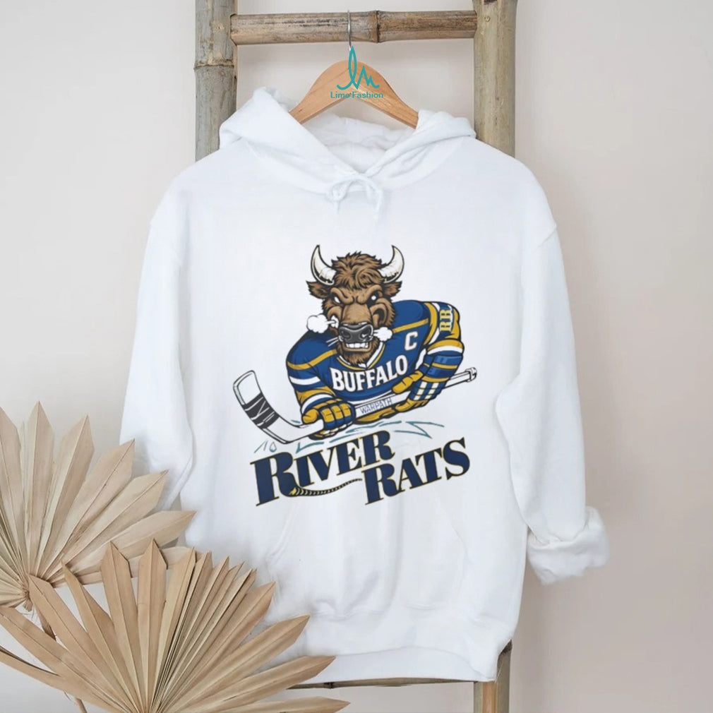 Buffalo River Rats Hockey Mascot Graphic T Shirt
