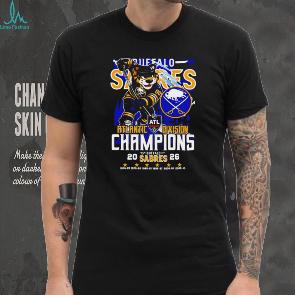 Buffalo Sabres 2026 Atlantic Division Champions Commemorative T Shirt
