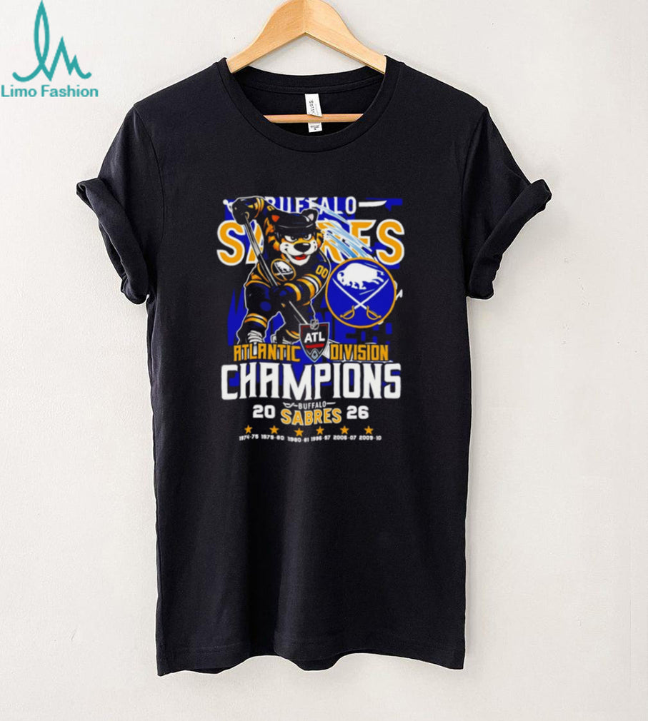 Buffalo Sabres 2026 Atlantic Division Champions Commemorative T Shirt