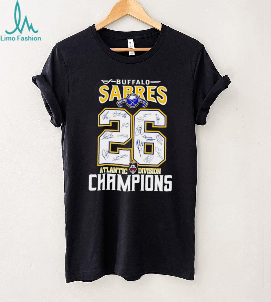 Buffalo Sabres 2026 Atlantic Division Champions Signature T Shirt