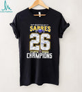 Buffalo Sabres 2026 Atlantic Division Champions Signature T Shirt