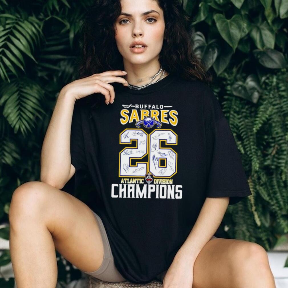 Buffalo Sabres 2026 Atlantic Division Champions Signature T Shirt