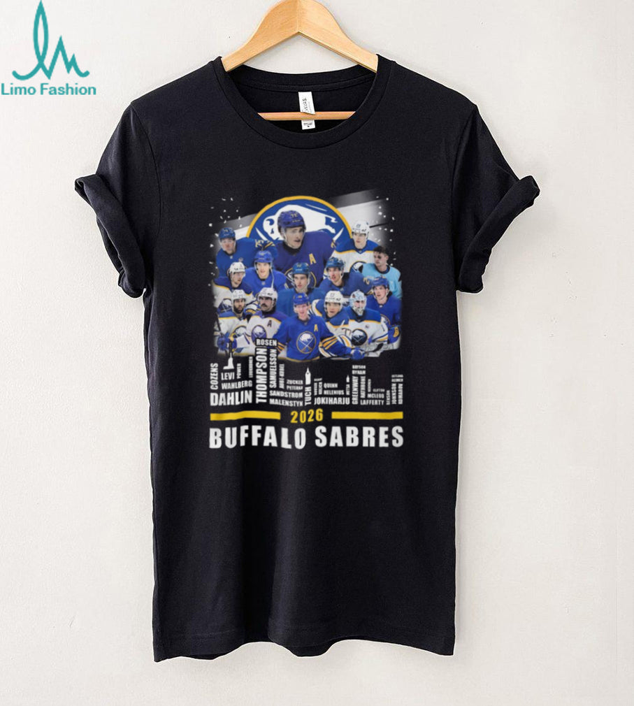 Buffalo Sabres 2026 Team Roster and Players Graphic T Shirt