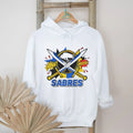 Buffalo Sabres Comic Book Style Pow Whoosh Hockey T Shirt