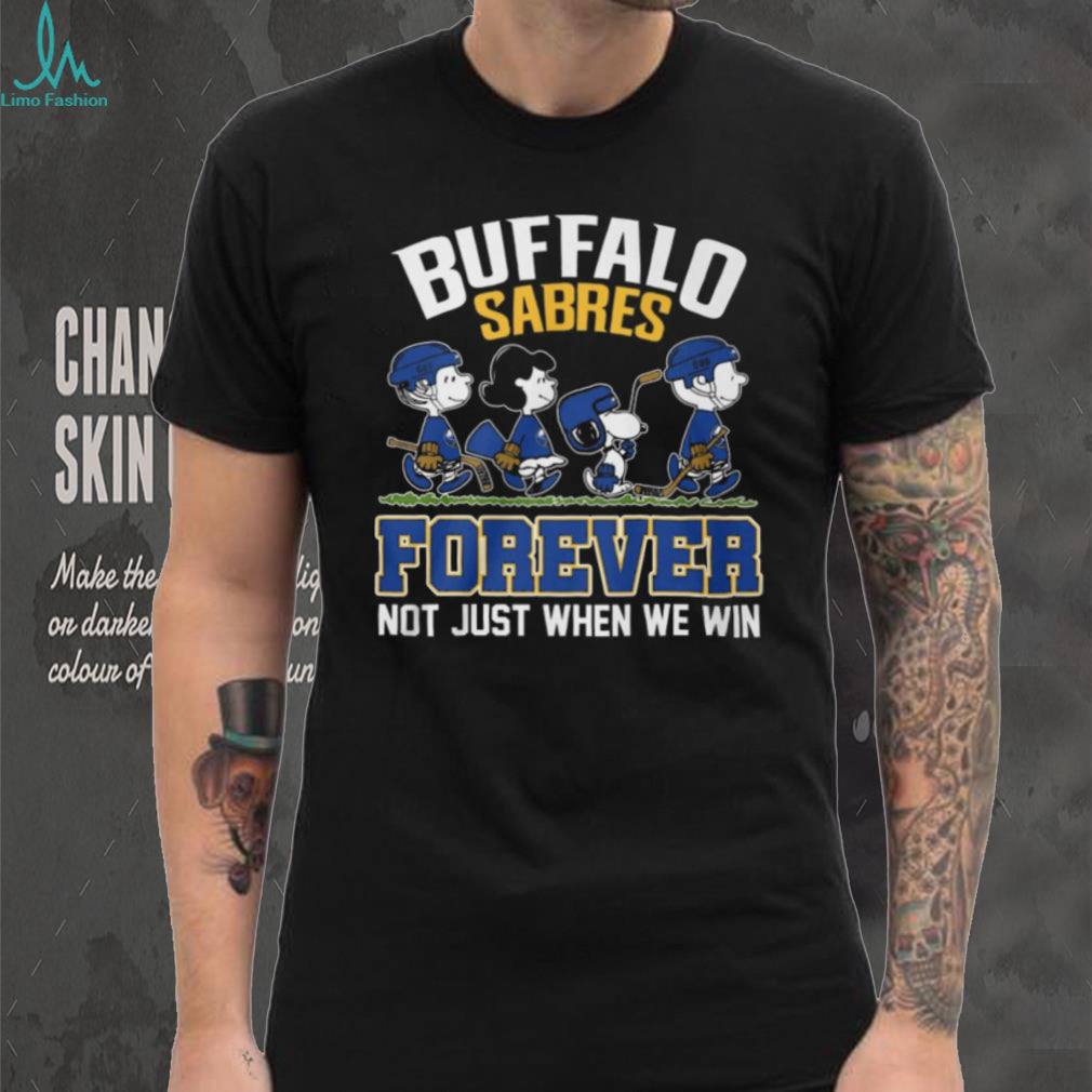 Buffalo Sabres Forever Peanuts Gang Walking Hockey Fan T Shirt
