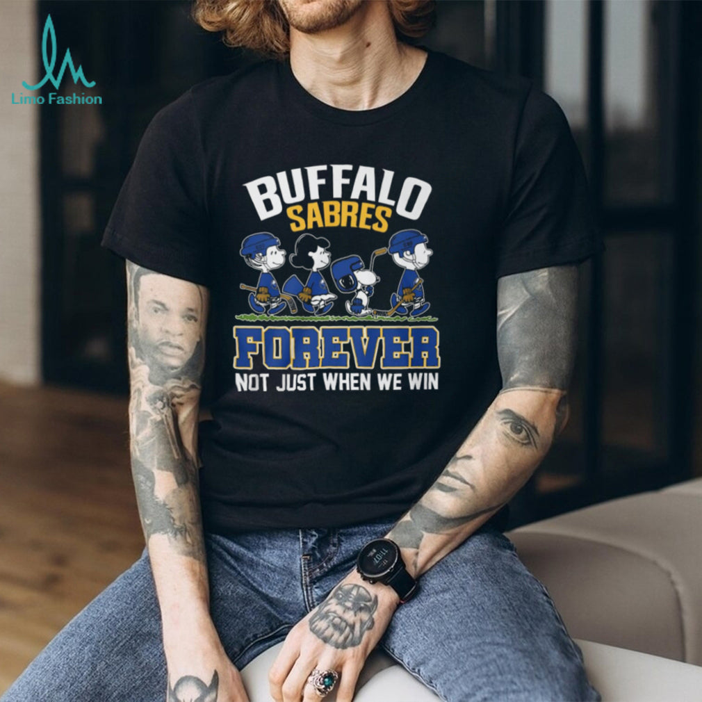 Buffalo Sabres Forever Peanuts Gang Walking Hockey Fan T Shirt