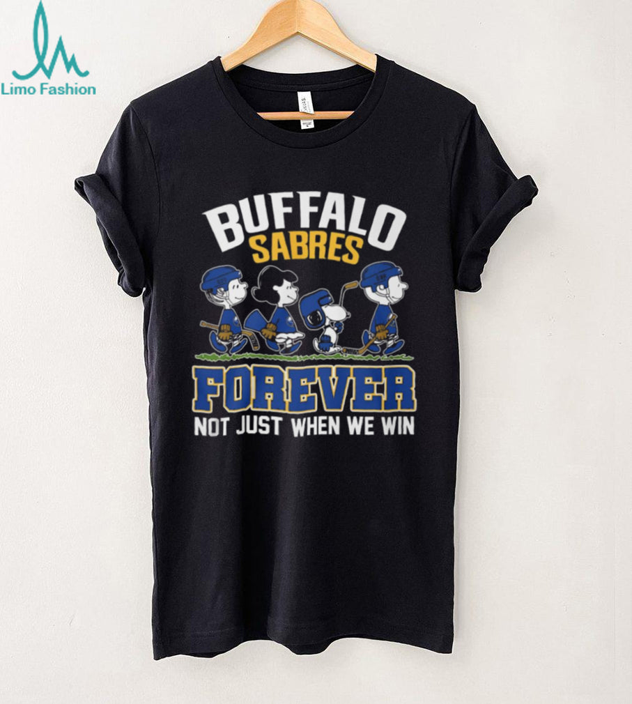 Buffalo Sabres Forever Peanuts Gang Walking Hockey Fan T Shirt