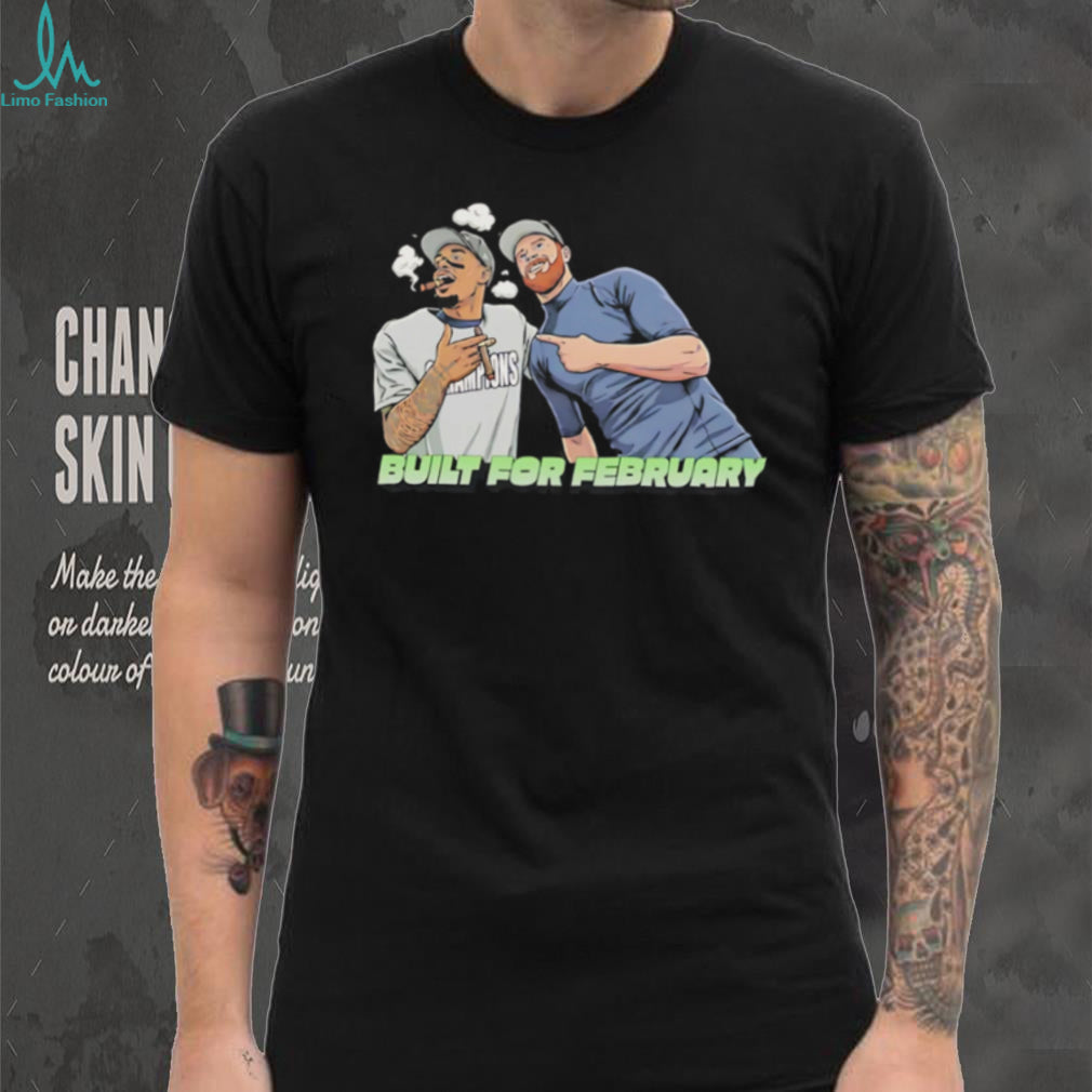 Built For February Football Champions Cigar Celebration Graphic T Shirt