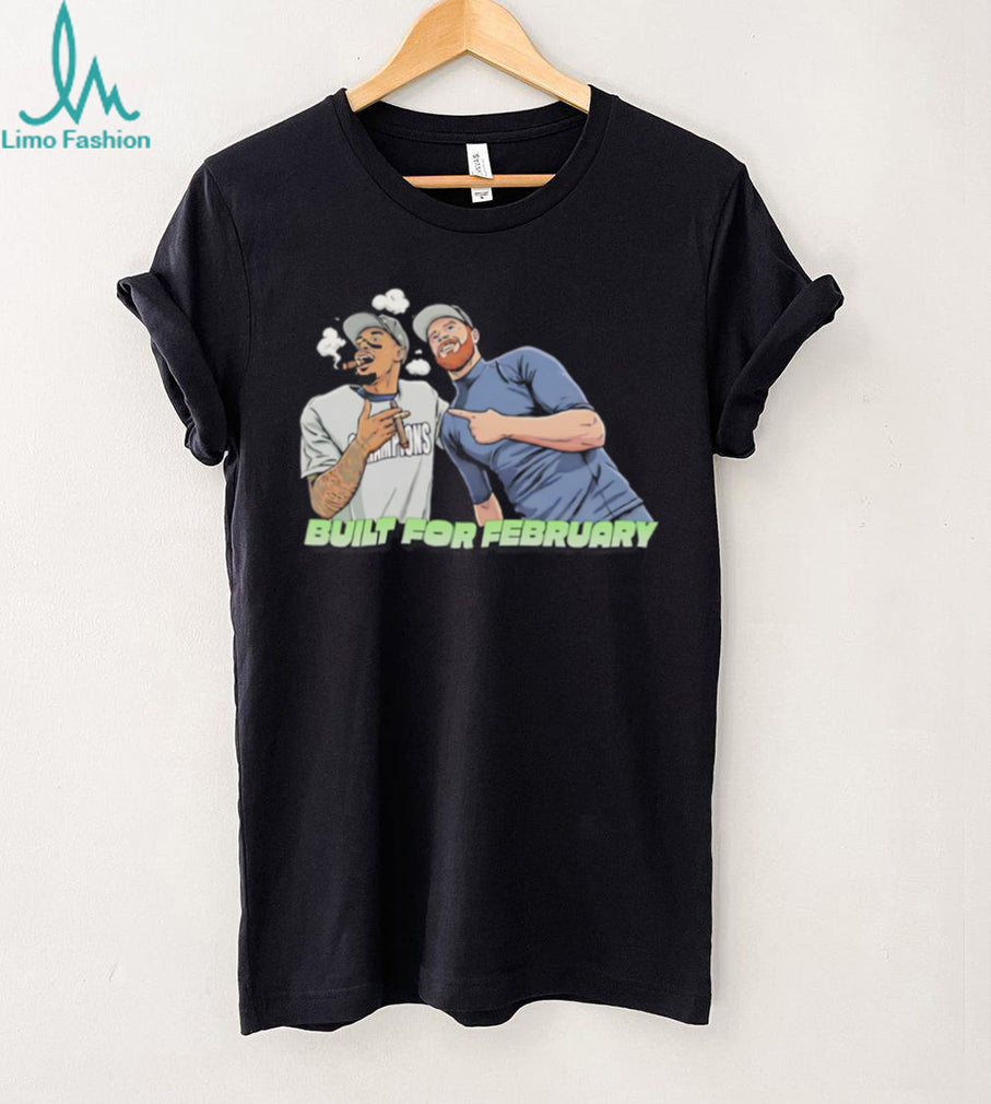 Built For February Football Champions Cigar Celebration Graphic T Shirt