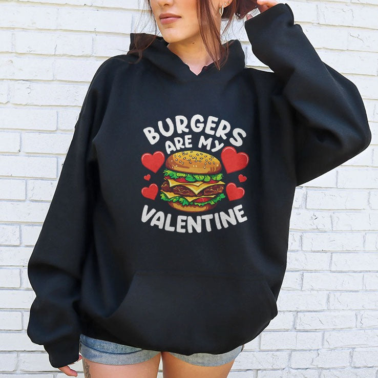 Burgers Are My Valentine T Shirt