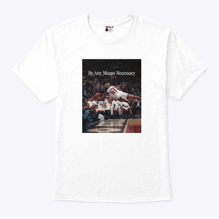 By Any Means Necessary Dennis Rodman Flying Photo T Shirt