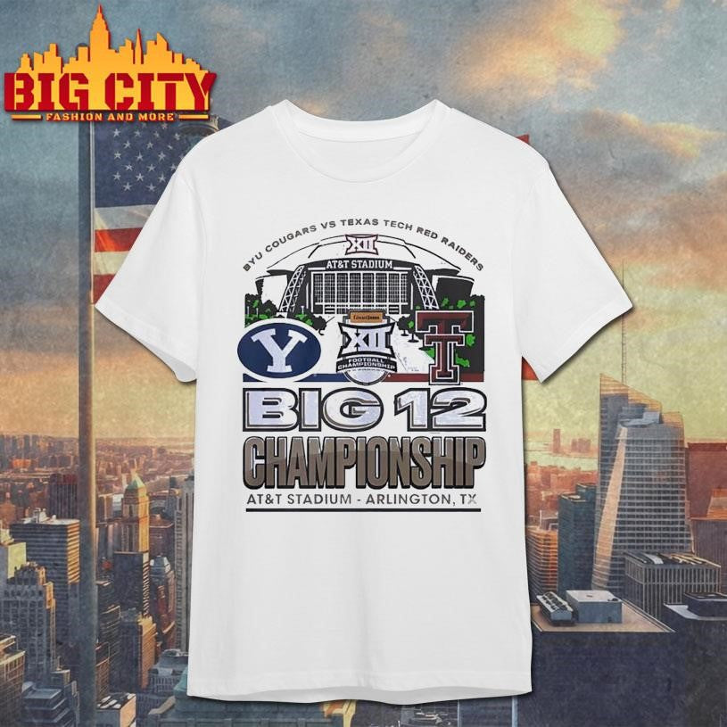 Byu Vs Texas Tech 2025 Big 12 Football Championship Att Stadium Shirt