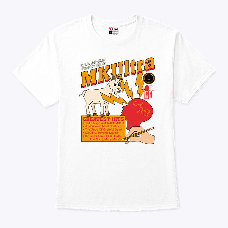 C.I.A All-Star Psychic Spies MKUltra T Shirt