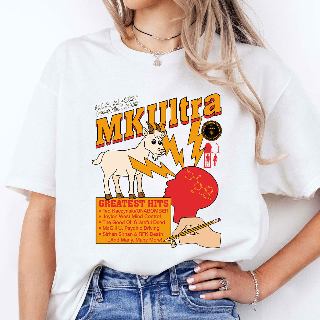 C.I.A All-Star Psychic Spies MKUltra T Shirt