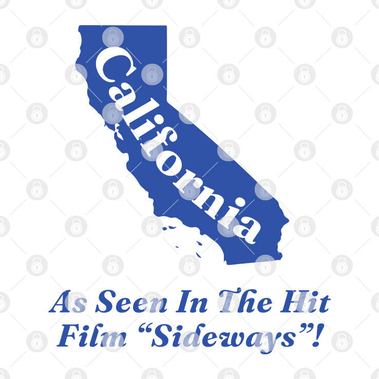 California As Seen In The Hit Film Sideways Shirt