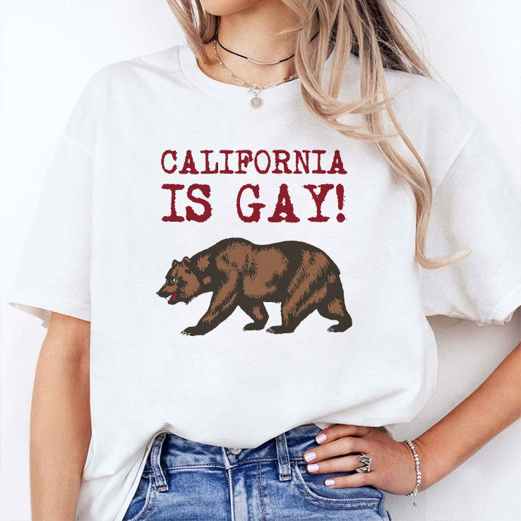 California Is Gay Bear T Shirt