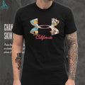 California State Landmark Map Graphic Sport Logo T Shirt
