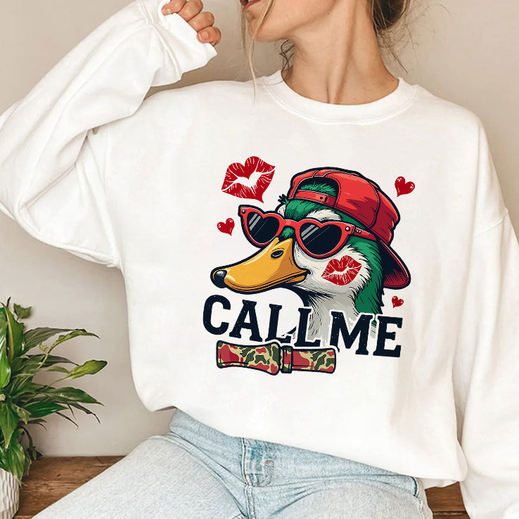 Call Me Valentine Mallard Duck T Shirt