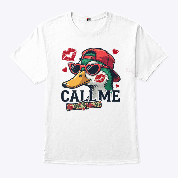 Call Me Valentine Mallard Duck T Shirt