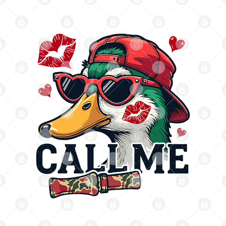 Call Me Valentine Mallard Duck T Shirt