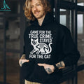 Came For The True Crime Stayed For The Cat Skeleton T Shirt